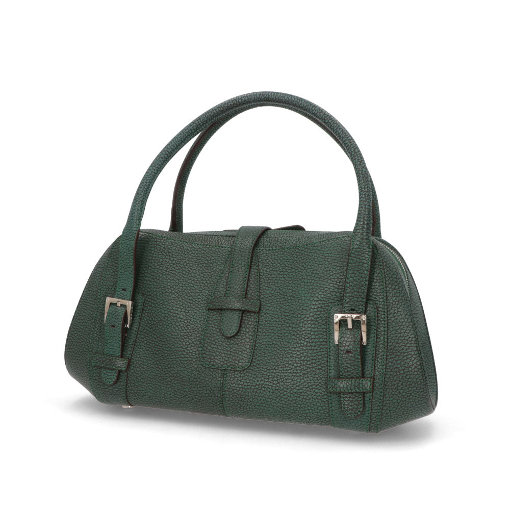 【中古/Aランク】 LOEWE ロエベ レディース バッグ ハンドバッグ センダ グリーン レザー シリアルあり ヴィンテージ