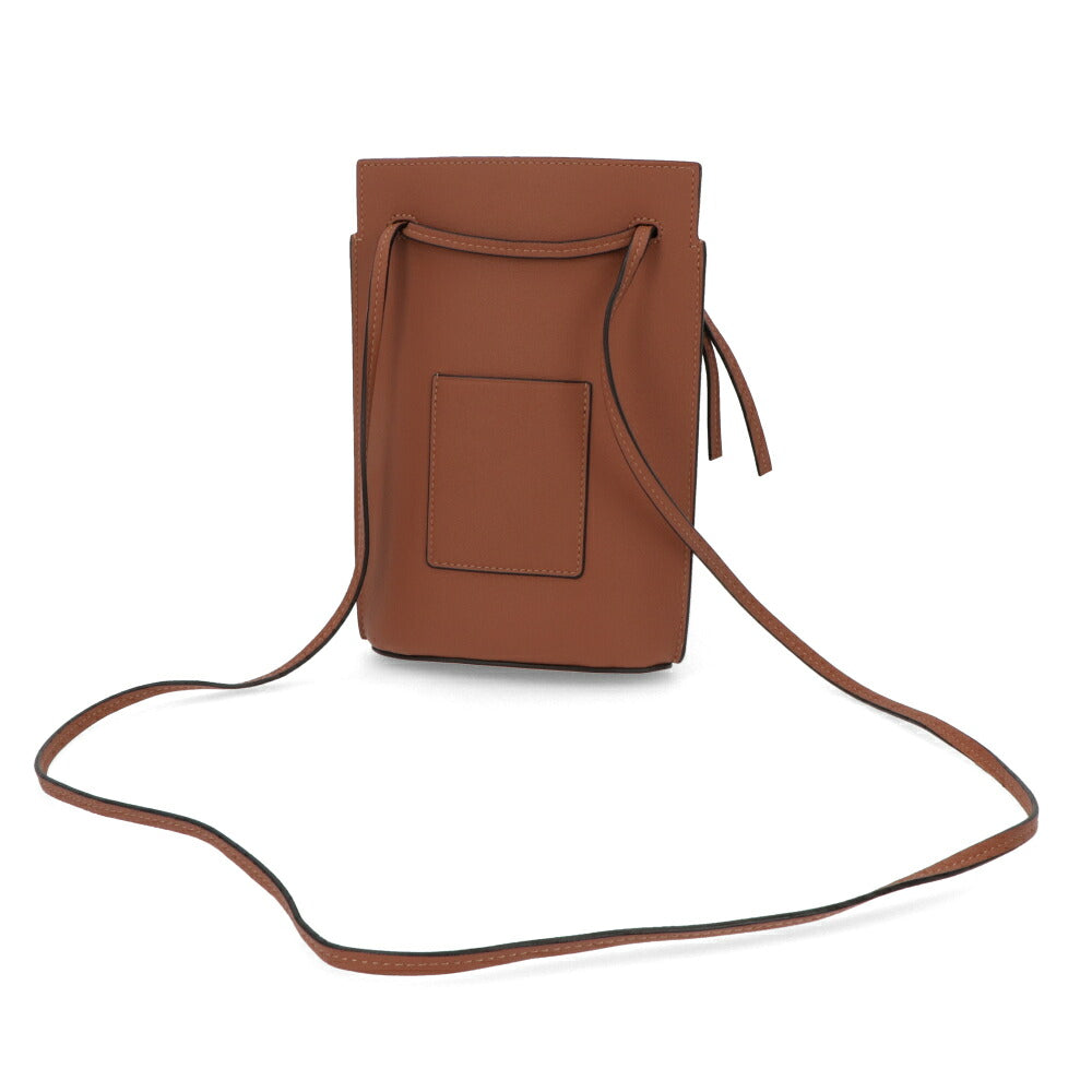 【中古/新品同様】LOEWE ロエベ レディース ショルダーバッグ ブラウン レザー ミニバッグ フォンホルダー C630R12X01