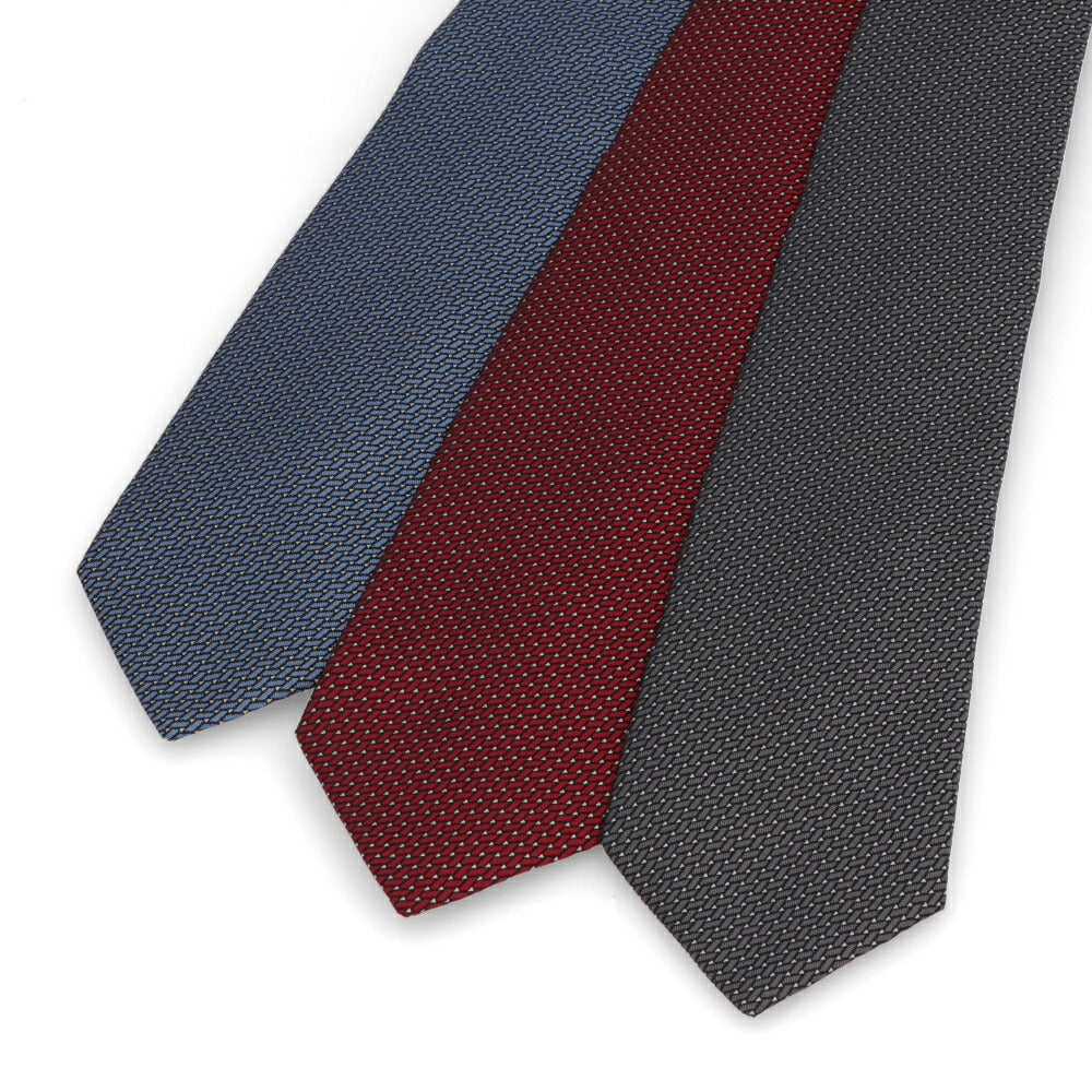 ランバン LANVIN ネクタイ メンズ SILK TIE ブルー レッド グレー シルク ブランドネクタイ 幾何学模様 柄物アイテム 32LVNT305002