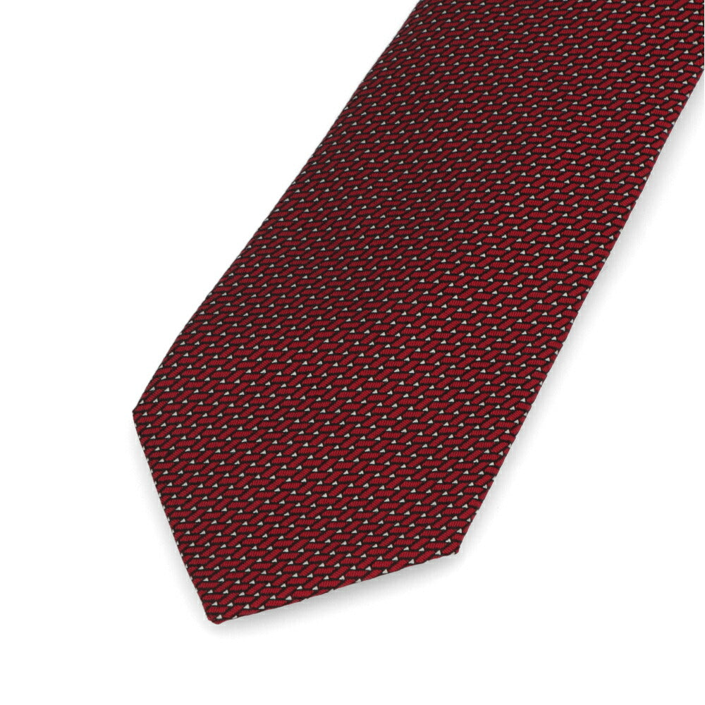 LANVIN ネクタイ SILK TIE シルク ブ幾何学模様 ランバン LANVIN ネクタイ メンズ SILK TIE ブルー レッド
