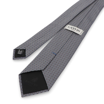ランバン LANVIN ネクタイ メンズ SILK TIE グレー シルク ブランドネクタイ グレー 幾何学模様 柄物アイテム 32LVNT311804