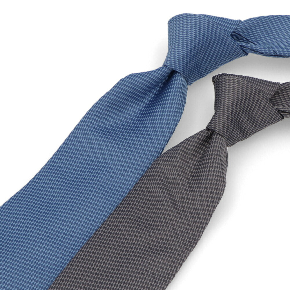 ランバン LANVIN ネクタイ メンズ SILK TIE ブルー グレー シルク ブランドネクタイ 幾何学模様 柄物アイテム 32LVNT310902