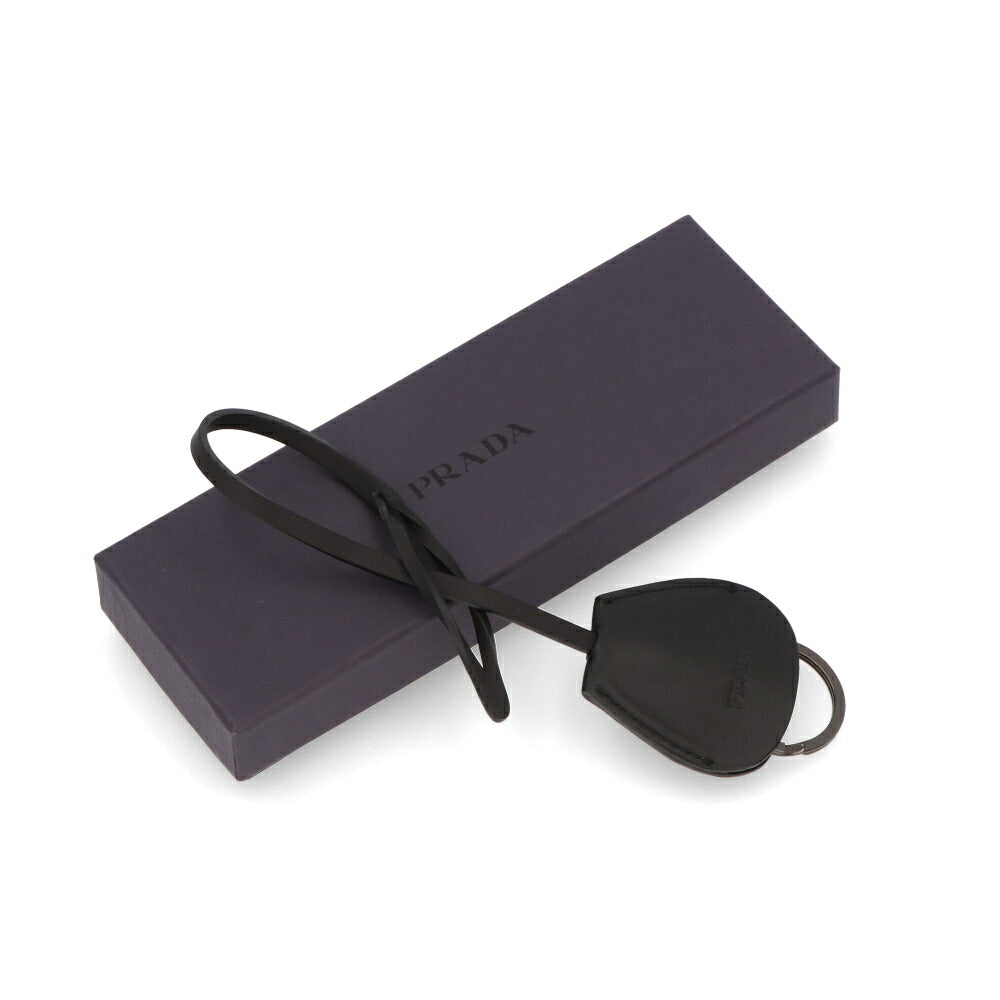 【中古/Aランク】 PRADA プラダ ユニセックス 雑貨 キーリング・キーケース ブラック 牛革 キーリング 2AP132