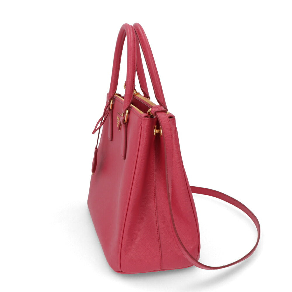 PRADA ハンドバッグ ガレリア ピンク Sランク