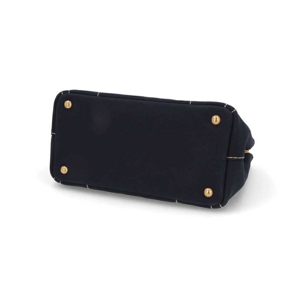 【中古/新品同様】PRADA プラダ レディース ハンドバッグ カナパトートバッグ ネイビー キャンバス シリアルあり 1BG439