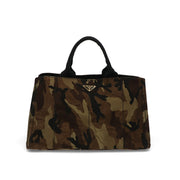 【中古/Bランク】PRADA プラダ レディース トートバッグ カナパトート グリーン系 キャンバス シリアルあり ヴィンテージ BN2020