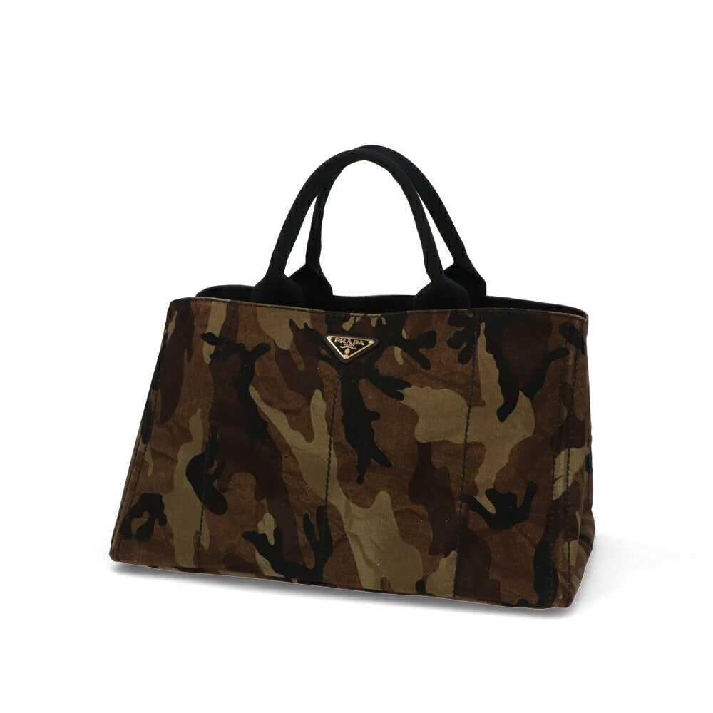 【中古/Bランク】PRADA プラダ レディース トートバッグ カナパトート グリーン系 キャンバス シリアルあり ヴィンテージ BN2020