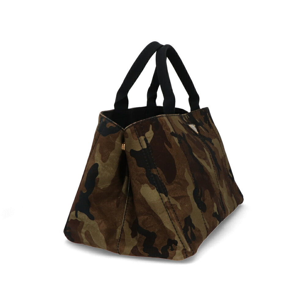 【中古/Bランク】PRADA プラダ レディース トートバッグ カナパトート グリーン系 キャンバス シリアルあり ヴィンテージ BN2020