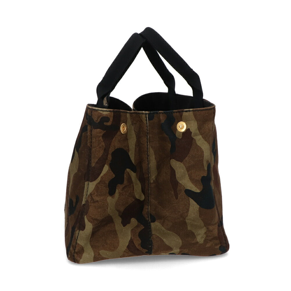 【中古/Bランク】PRADA プラダ レディース トートバッグ カナパトート グリーン系 キャンバス シリアルあり ヴィンテージ BN2020