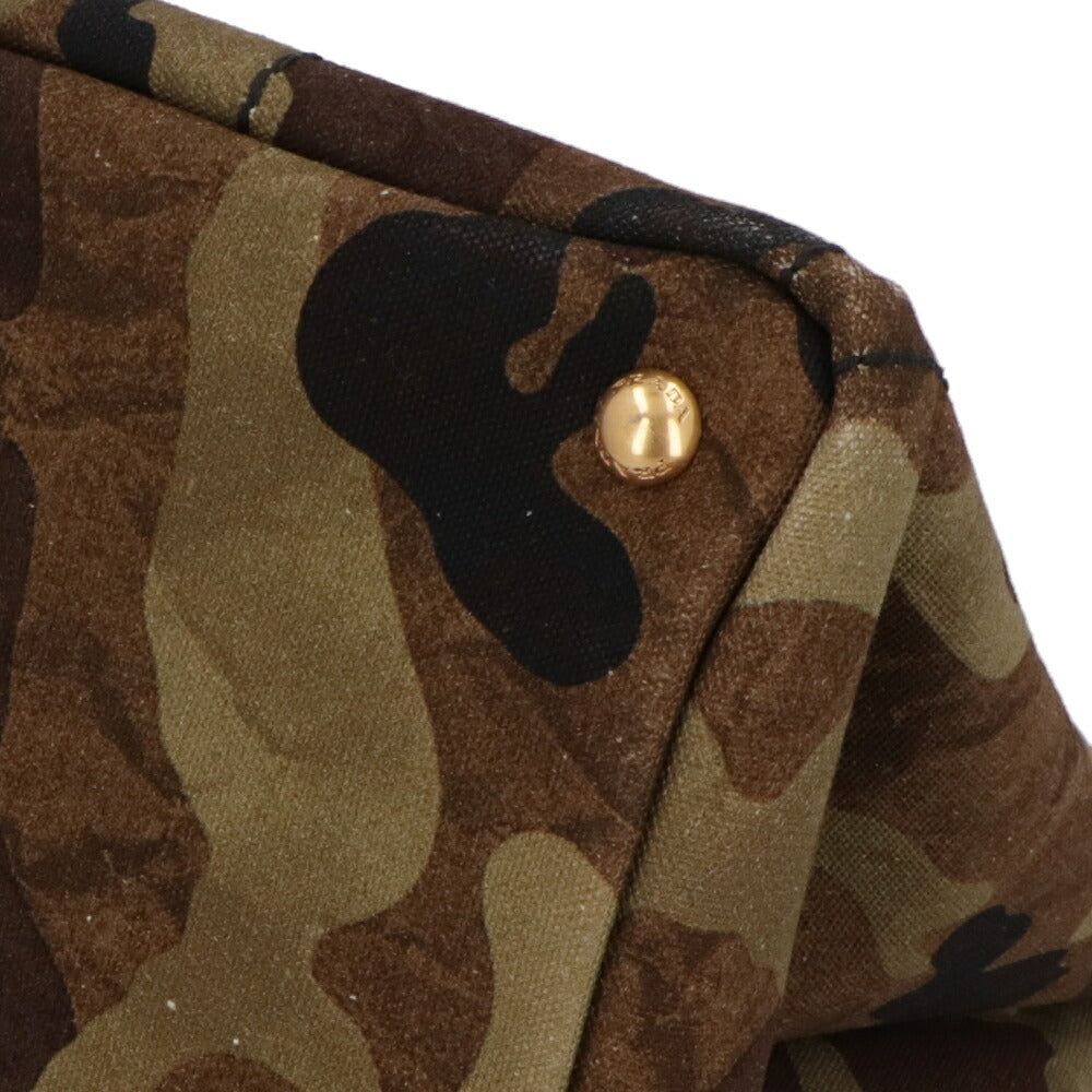 【中古/Bランク】PRADA プラダ レディース トートバッグ カナパトート グリーン系 キャンバス シリアルあり ヴィンテージ BN2020