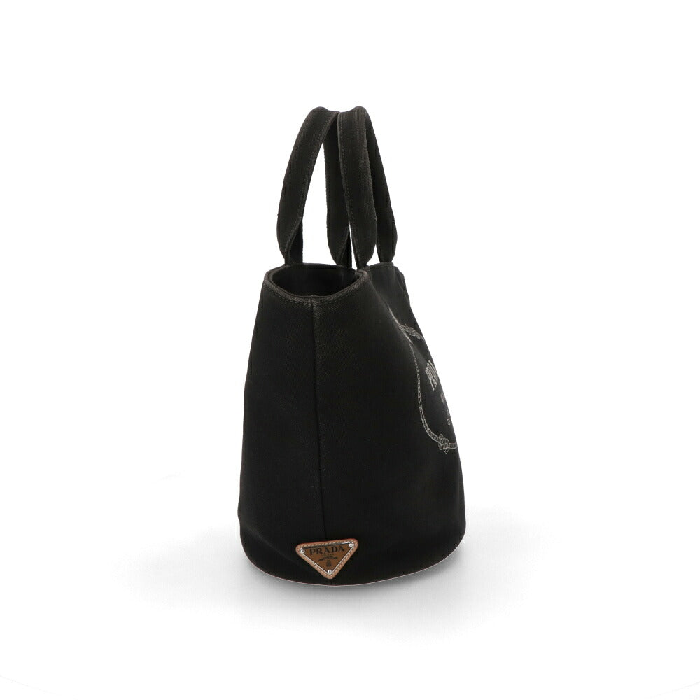 【中古/ABランク】PRADA プラダ レディース トートバッグ カナパ ブラック キャンバス シリアルあり ヴィンテージ 1BG186