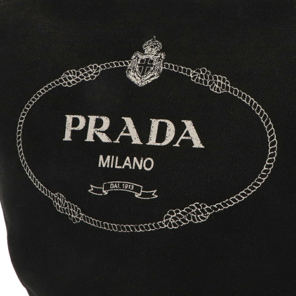 【中古/ABランク】PRADA プラダ レディース トートバッグ カナパ ブラック キャンバス シリアルあり ヴィンテージ 1BG186