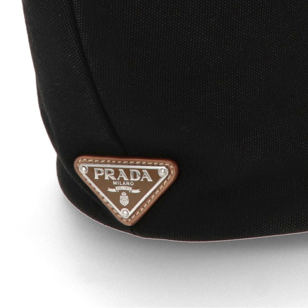 【中古/ABランク】PRADA プラダ レディース トートバッグ カナパ ブラック キャンバス シリアルあり ヴィンテージ 1BG186