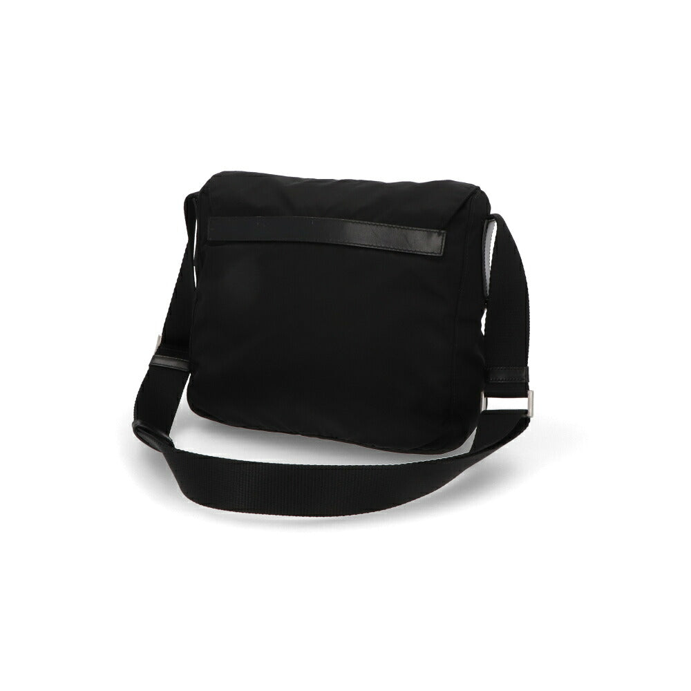 【中古/Bランク】 PRADA プラダ ユニセックス バッグ ショルダーバッグ ブラック ナイロン シリアルあり トライアングルロゴ 1BD994 RV44 B1M