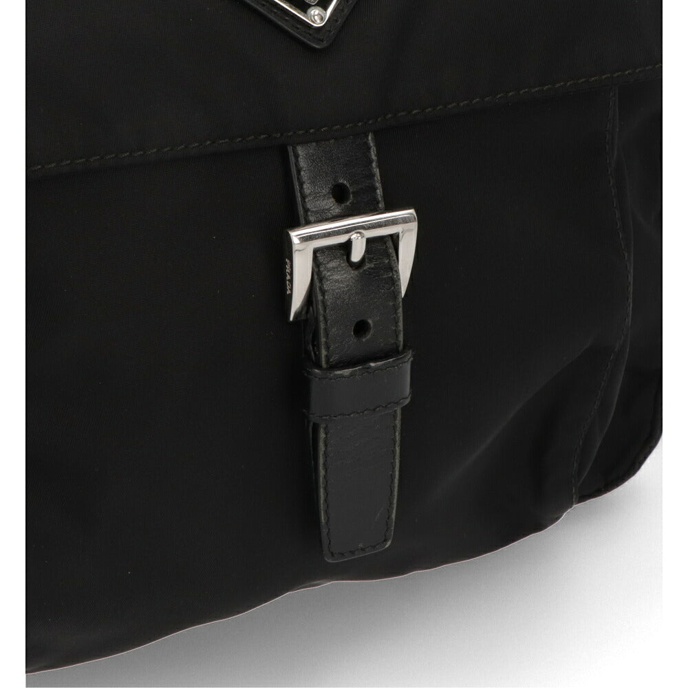 【中古/Bランク】 PRADA プラダ ユニセックス バッグ ショルダーバッグ ブラック ナイロン シリアルあり トライアングルロゴ 1BD994 RV44 B1M