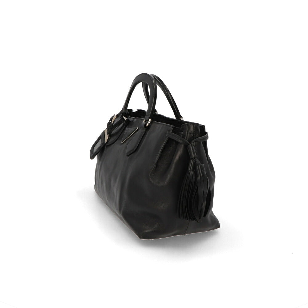 【中古/Bランク】 PRADA プラダ レディース バッグ ハンドバッグ ブラック ナッパレザー シリアルあり ヴィンテージ BN1171