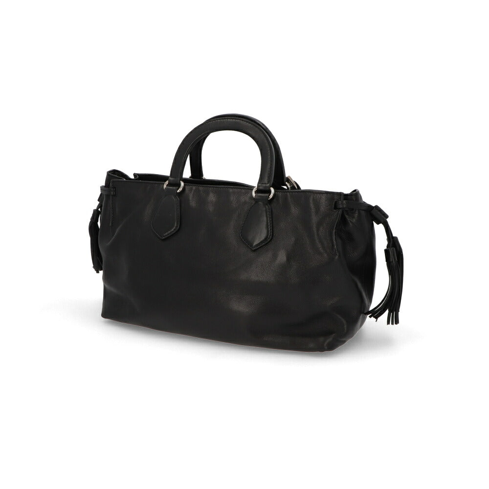 【中古/Bランク】 PRADA プラダ レディース バッグ ハンドバッグ ブラック ナッパレザー シリアルあり ヴィンテージ BN1171