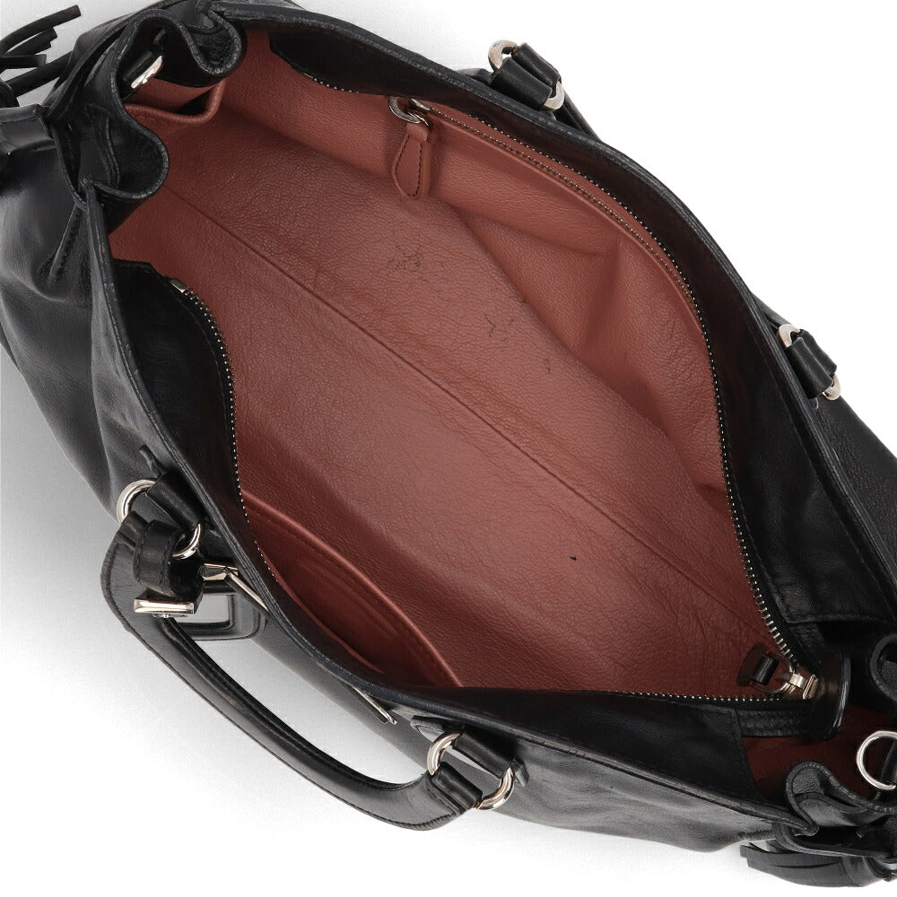 【中古/Bランク】 PRADA プラダ レディース バッグ ハンドバッグ ブラック ナッパレザー シリアルあり ヴィンテージ BN1171