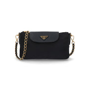 【中古/Aランク】 PRADA プラダ レディース バッグ ショルダーバッグ ネイビー ナイロン カーフレザー シリアルあり ミニバッグ 1BH085