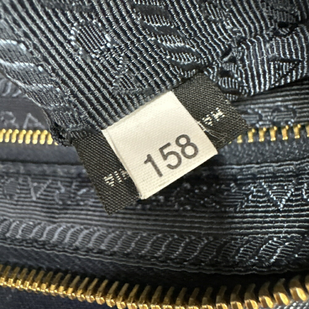 【中古/Aランク】 PRADA プラダ レディース バッグ ショルダーバッグ ネイビー ナイロン カーフレザー シリアルあり ミニバッグ 1BH085