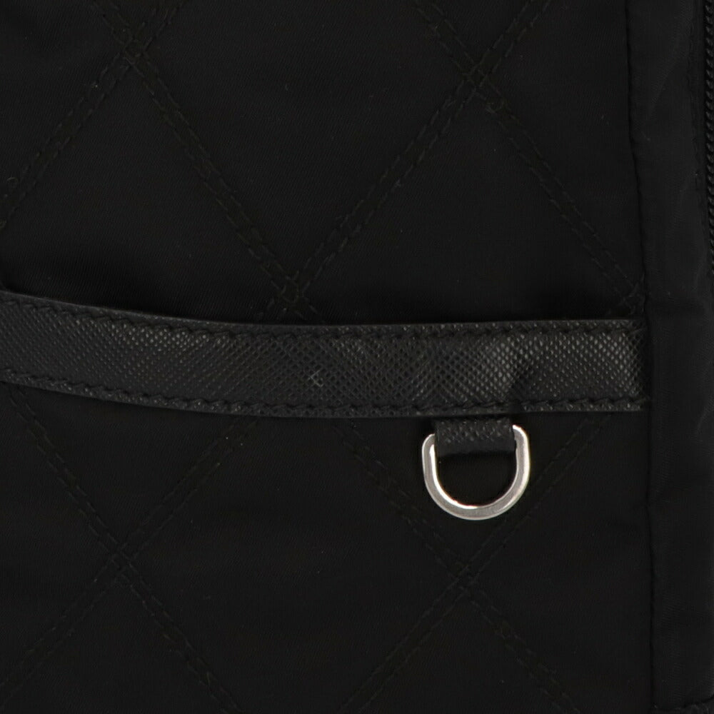 【中古/ABランク】 PRADA プラダ レディース バッグ リュック・デイパック ブラック ナイロン シリアルあり バックパック トライアングルロゴ 1BZ017