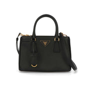 【中古/Aランク】 PRADA プラダ レディース バッグ ハンドバッグ ガレリアスモール ブラック サフィアーノレザー シリアルあり 2WAY ショルダーバッグ BN2316