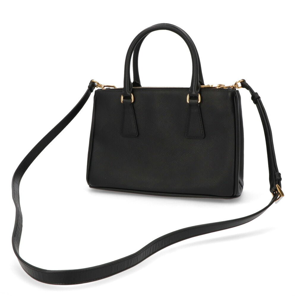 【中古/Aランク】 PRADA プラダ レディース バッグ ハンドバッグ ガレリアスモール ブラック サフィアーノレザー シリアルあり 2WAY ショルダーバッグ BN2316