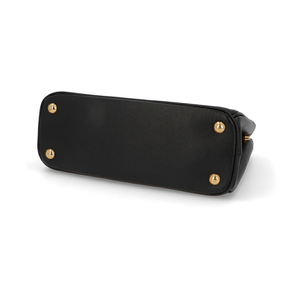 【中古/Aランク】 PRADA プラダ レディース バッグ ハンドバッグ ガレリアスモール ブラック サフィアーノレザー シリアルあり 2WAY ショルダーバッグ BN2316