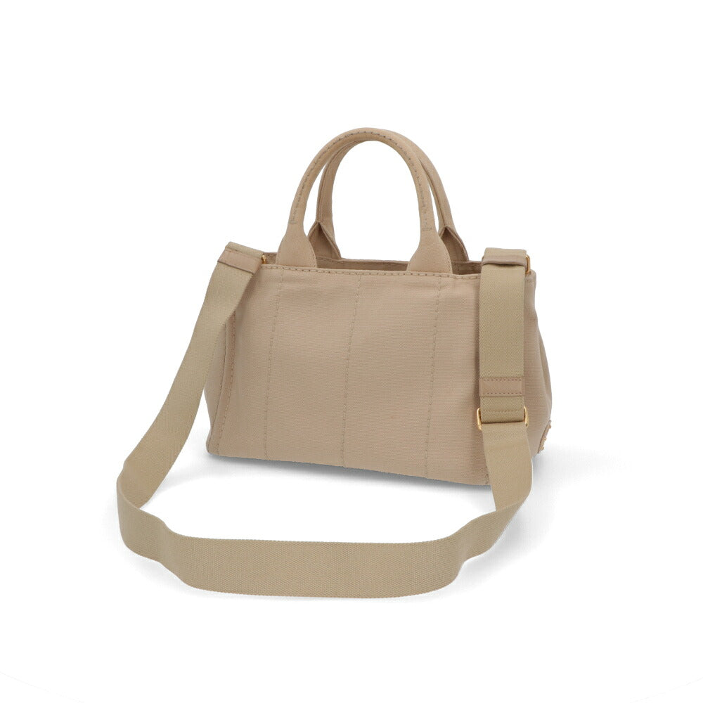 【中古/Aランク】PRADA プラダ レディース ハンドバッグ ベージュ系 キャンバス シリアルあり ヴィンテージ 1BG439