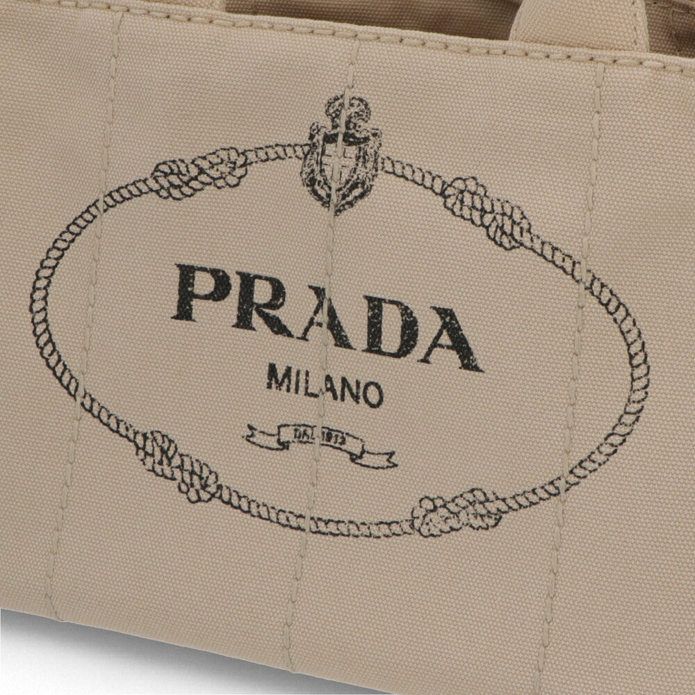 【中古/Aランク】PRADA プラダ レディース ハンドバッグ ベージュ系 キャンバス シリアルあり ヴィンテージ 1BG439