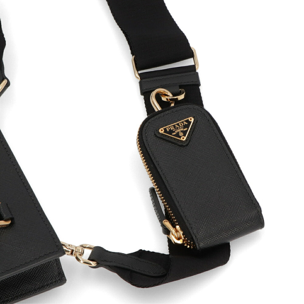 【中古/Aランク】 PRADA プラダ レディース バッグ トートバッグ ブラック レザー ロゴ ゴールド金具 1BA333