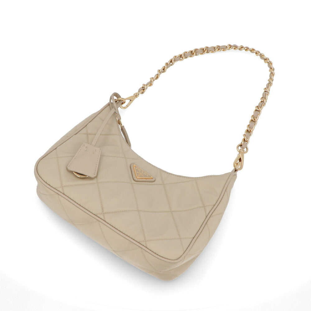 【中古/Aランク】 PRADA プラダ レディース バッグ ショルダーバッグ ベージュ 中古 ヴィンテージ シリアルあり 2WAY Re-Nylon 1BC204