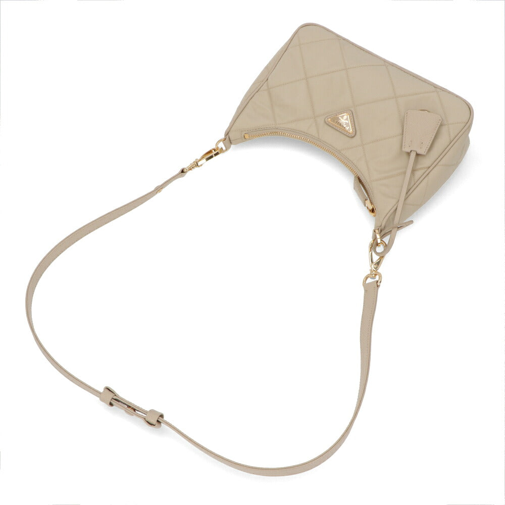 【中古/Aランク】 PRADA プラダ レディース バッグ ショルダーバッグ ベージュ 中古 ヴィンテージ シリアルあり 2WAY Re-Nylon 1BC204