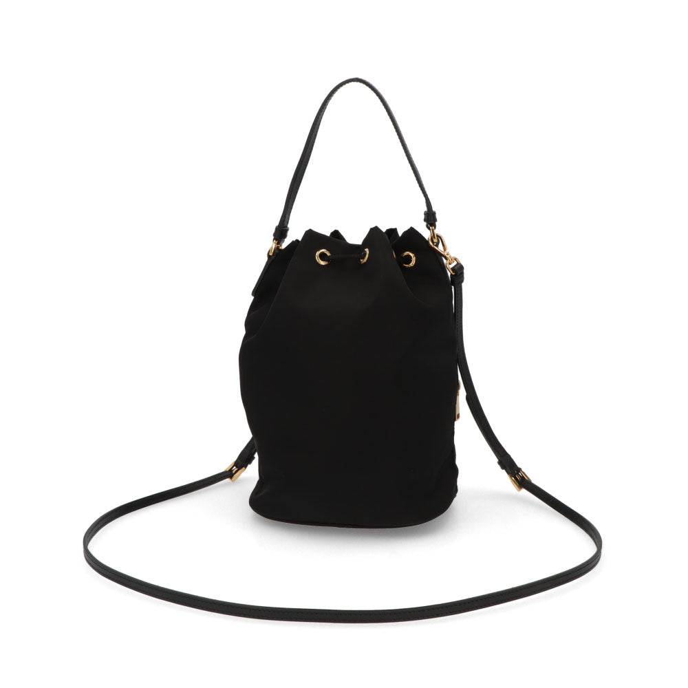 【中古/Aランク】 PRADA プラダ レディース バッグ ショルダーバッグ ブラック 巾着 2way ミニバッグ 1NE864