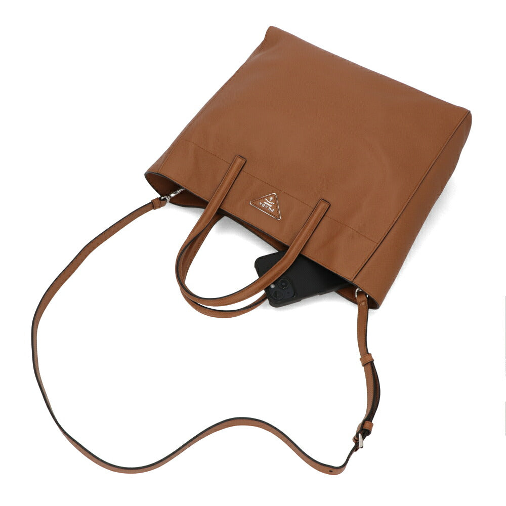 【中古/Aランク】 PRADA プラダ レディース バッグ ショルダーバッグ キャメル 2WAY トートバッグ BN2666