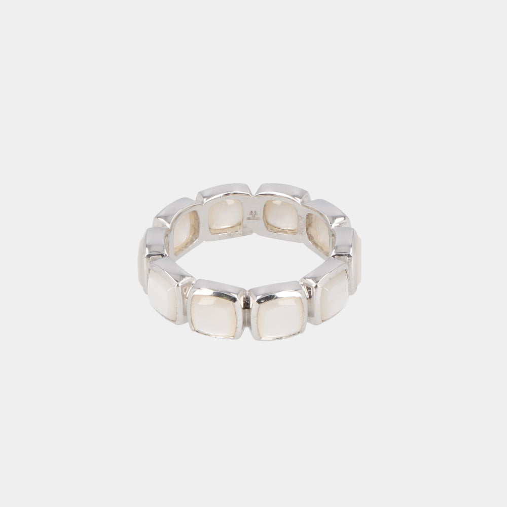 トムウッド Cushion Band MOP 指輪 シルバー