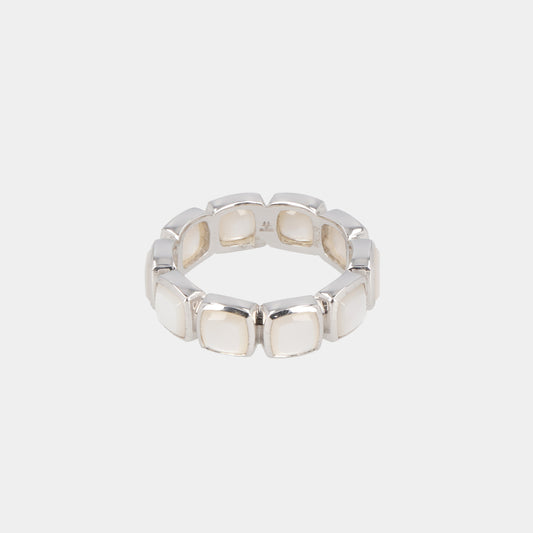 トムウッド Cushion Band MOP 指輪 シルバー