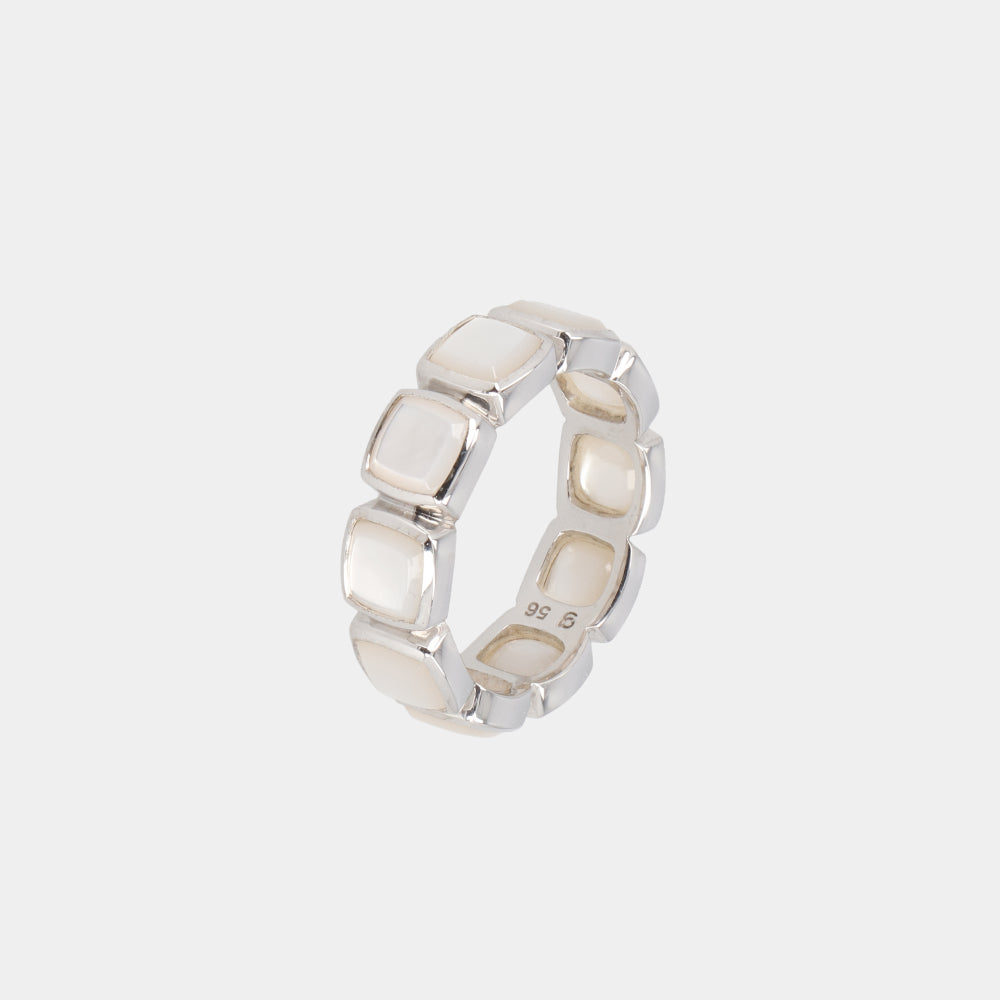 トムウッド Cushion Band MOP 指輪 シルバー