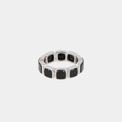 トムウッド TOM WOOD R75CBV2PBO01S925/Cushion Band Black シルバー/ブラック 指輪 シンプル メンズ 新品