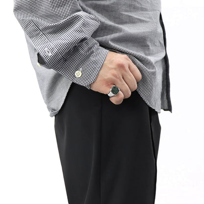 トム ウッド 指輪 リング Cushion Green Marble