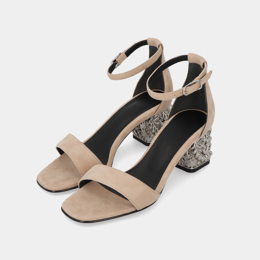 エルメス HERMES グラム60 サンダル ベージュヌード