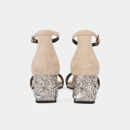 エルメス HERMES グラム60 サンダル ベージュヌード