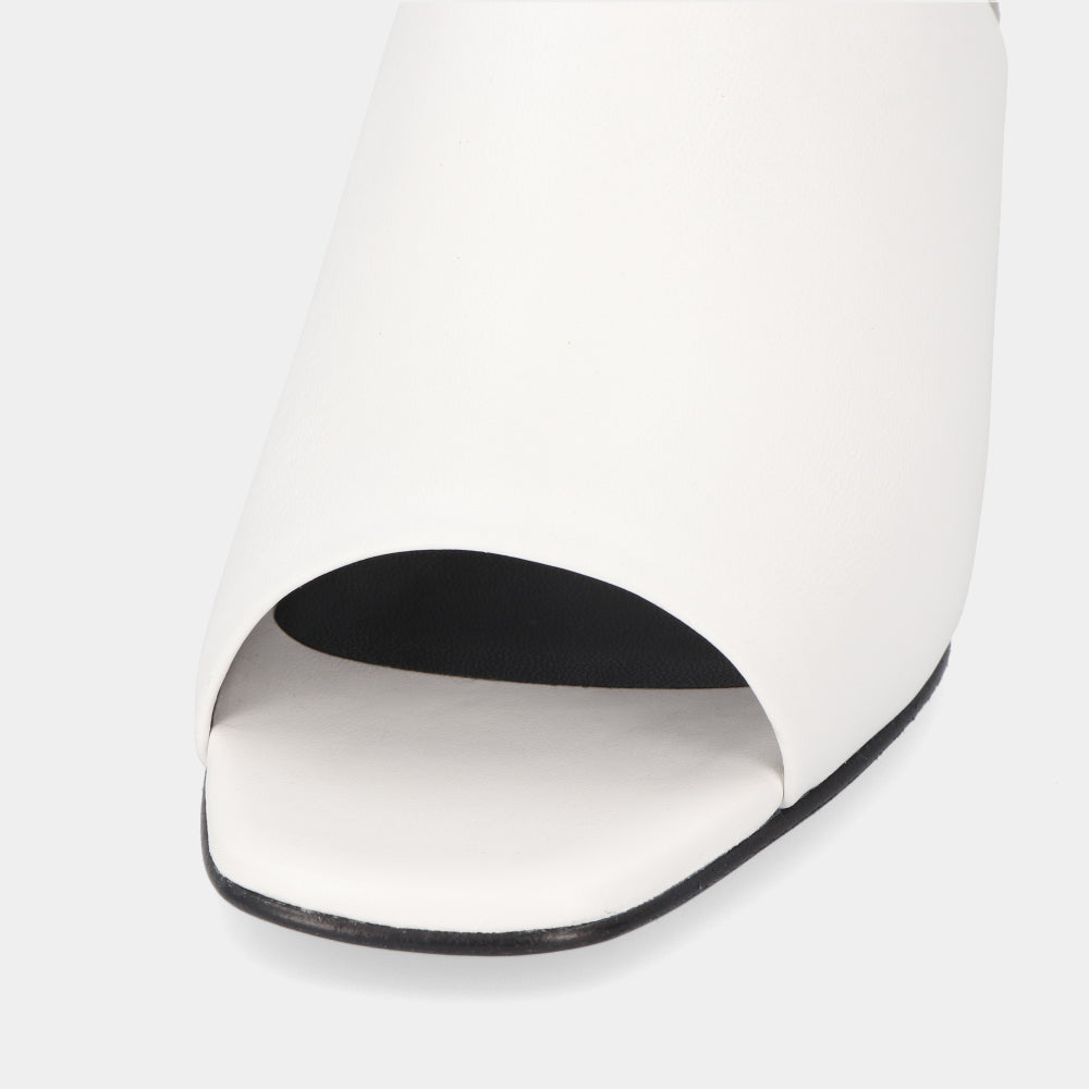 エルメス HERMES グロッシー60 サンダル ホワイト