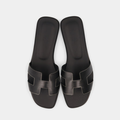 エルメス HERMES オラン サンダル ブラック