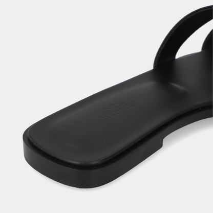 エルメス HERMES オラン サンダル ブラック