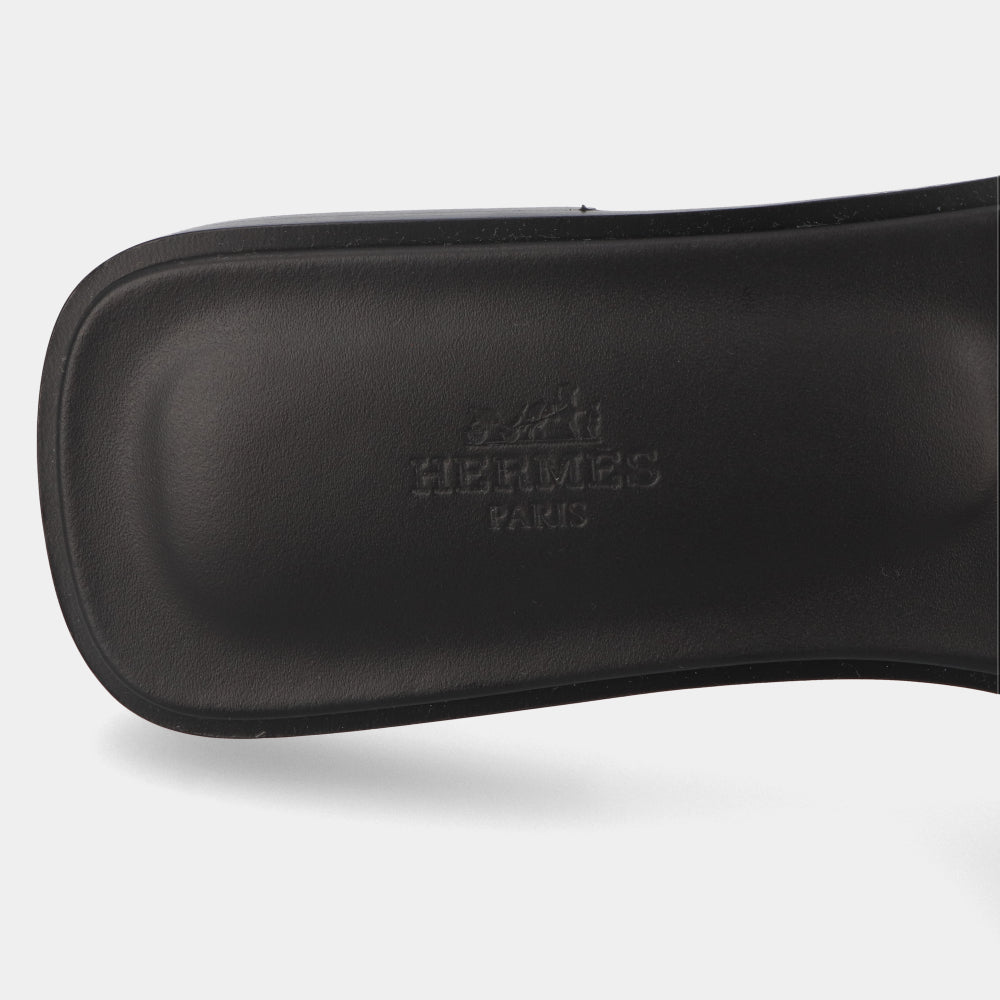 エルメス HERMES オラン サンダル ブラック