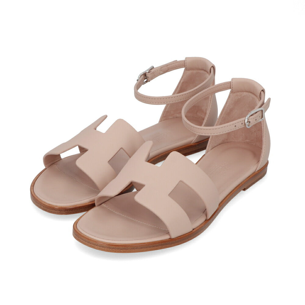 HERMES サントリーニ サンダル ベージュヌード