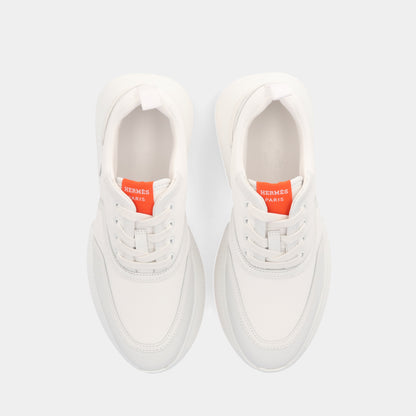 エルメス HERMES ギガ スニーカー シューズ ホワイト