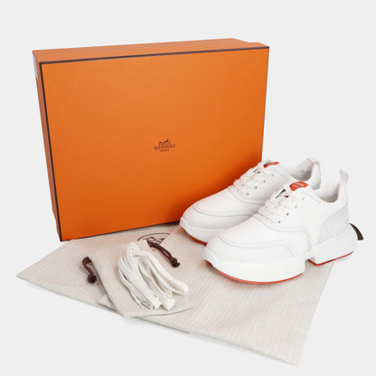 エルメス HERMES ギガ スニーカー シューズ ホワイト