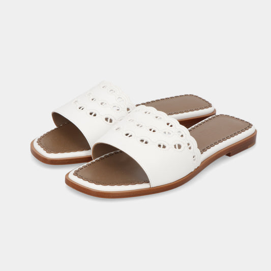 エルメス HERMES サンダル ガエル ホワイト